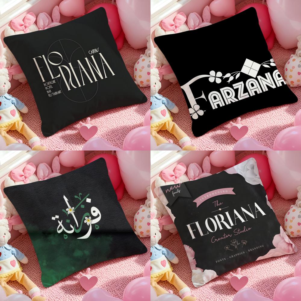 Home Textiles Images - Text image Pattern Floriana Pillow Case