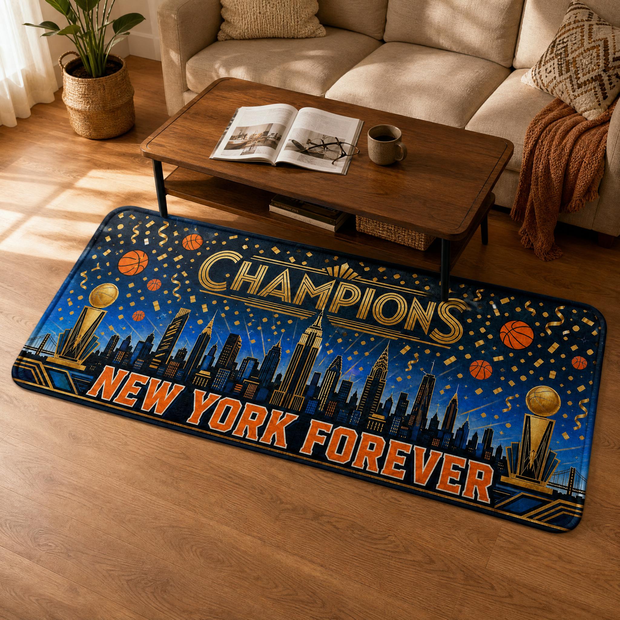 Home Textiles New York - New York Basketball Runner Rug Champions