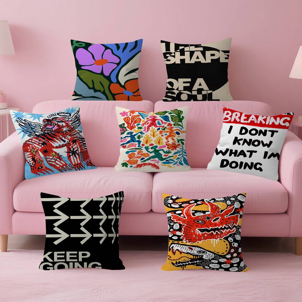 Home Art Textiles - Retro Abstract Nourishing Soul Classic Wall