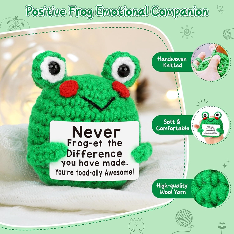 Funny Crochet Frog Figurines E - Home Textiles Today review and price