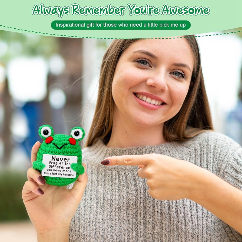 Funny Crochet Frog Figurines E - Home Textiles Today review and price