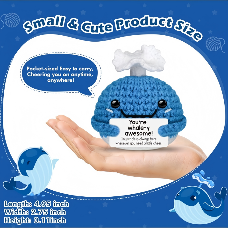 Funny Crochet Whale Dolls with - Home Textiles Today review and price