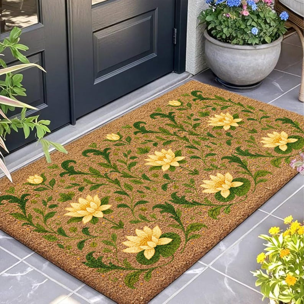 Gentle Floral Mat Custom Carpe - Home Textiles Images review and price