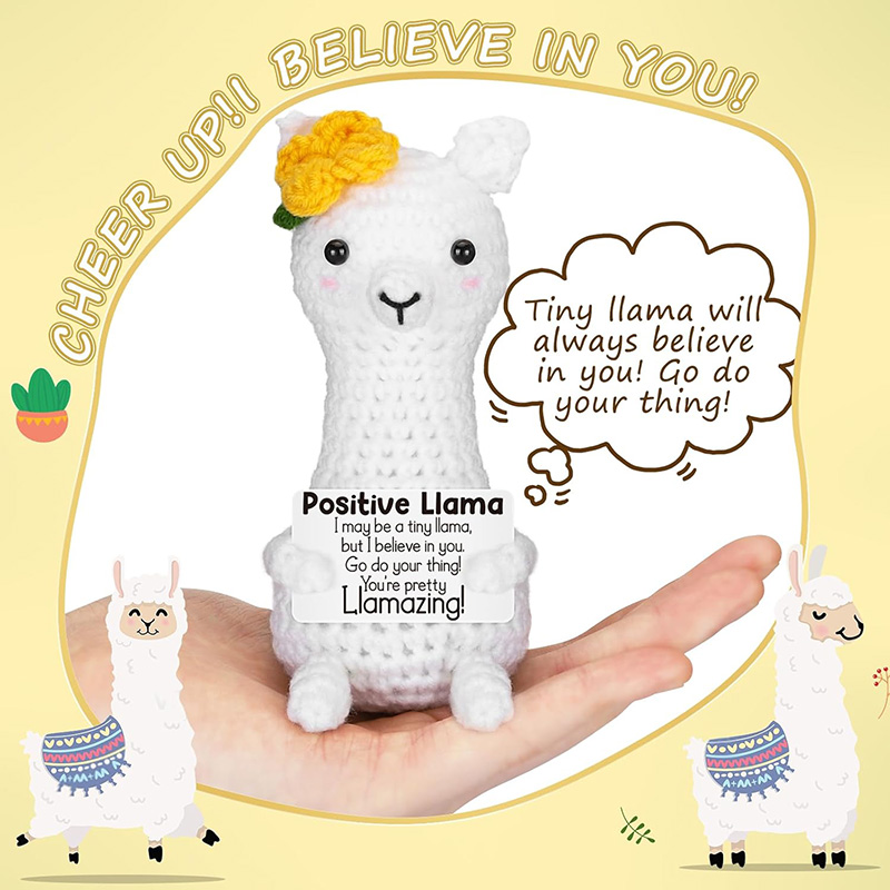 Funny Handmade Crochet Llama P - Home Textiles Today review and price