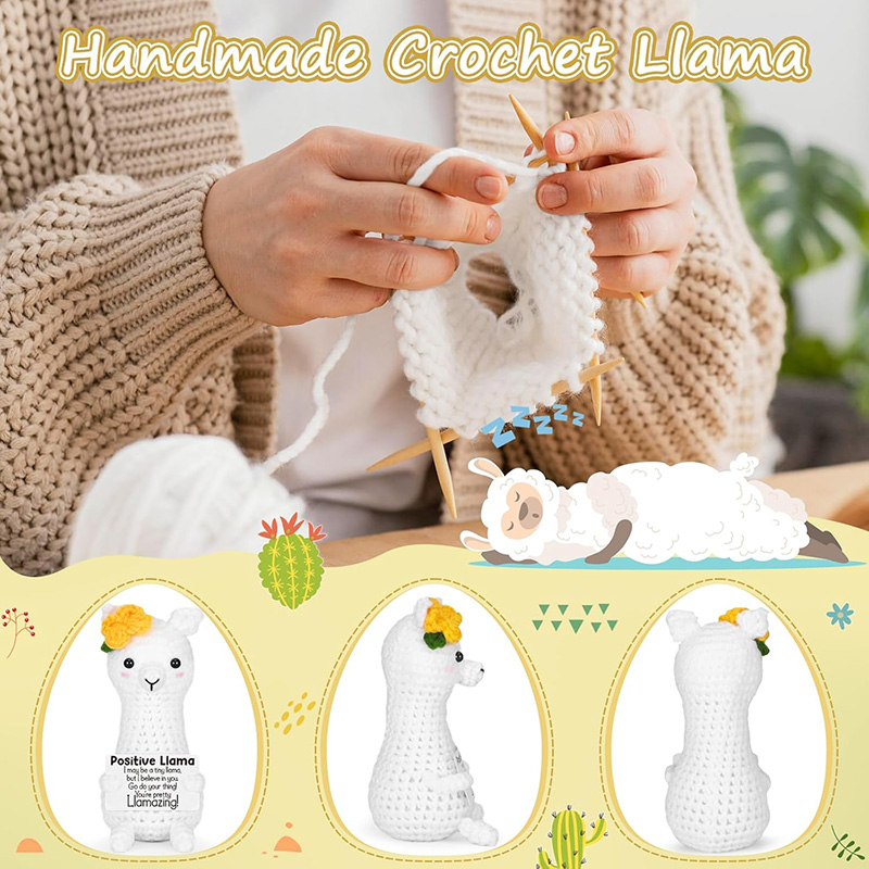 Funny Handmade Crochet Llama P - Home Textiles Today review and price