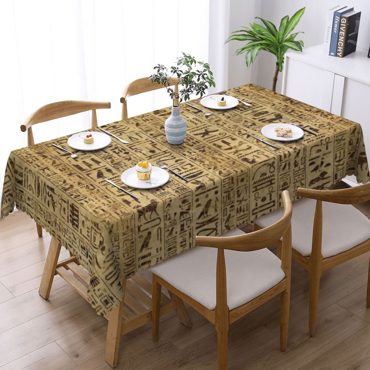 Egyptian Hieroglyphs On Papyru - Home Textiles Egypt review and price