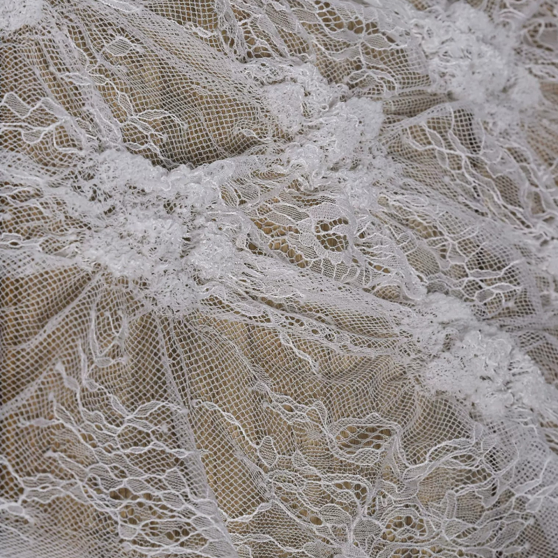 White Crinkled Sheer Lace Soft - Home Fashion Textiles review and price