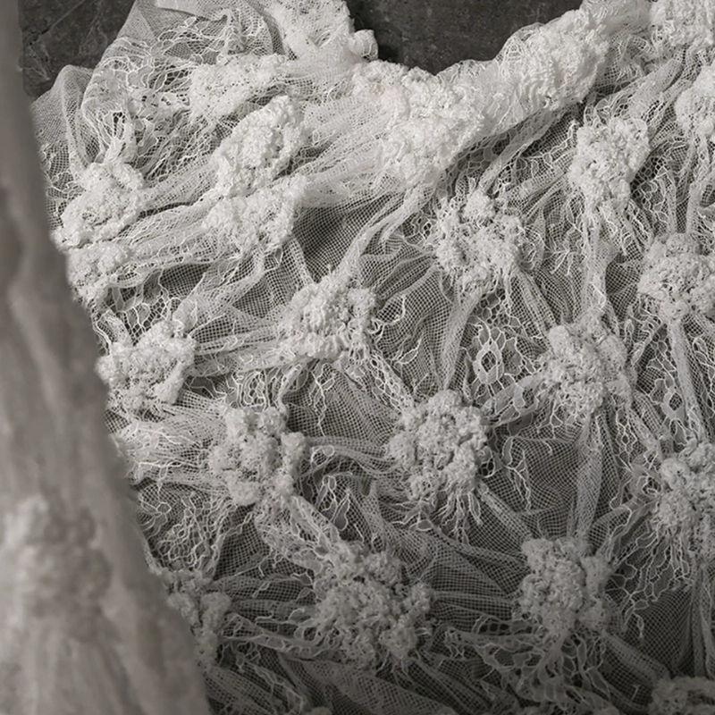 White Crinkled Sheer Lace Soft - Home Fashion Textiles review and price