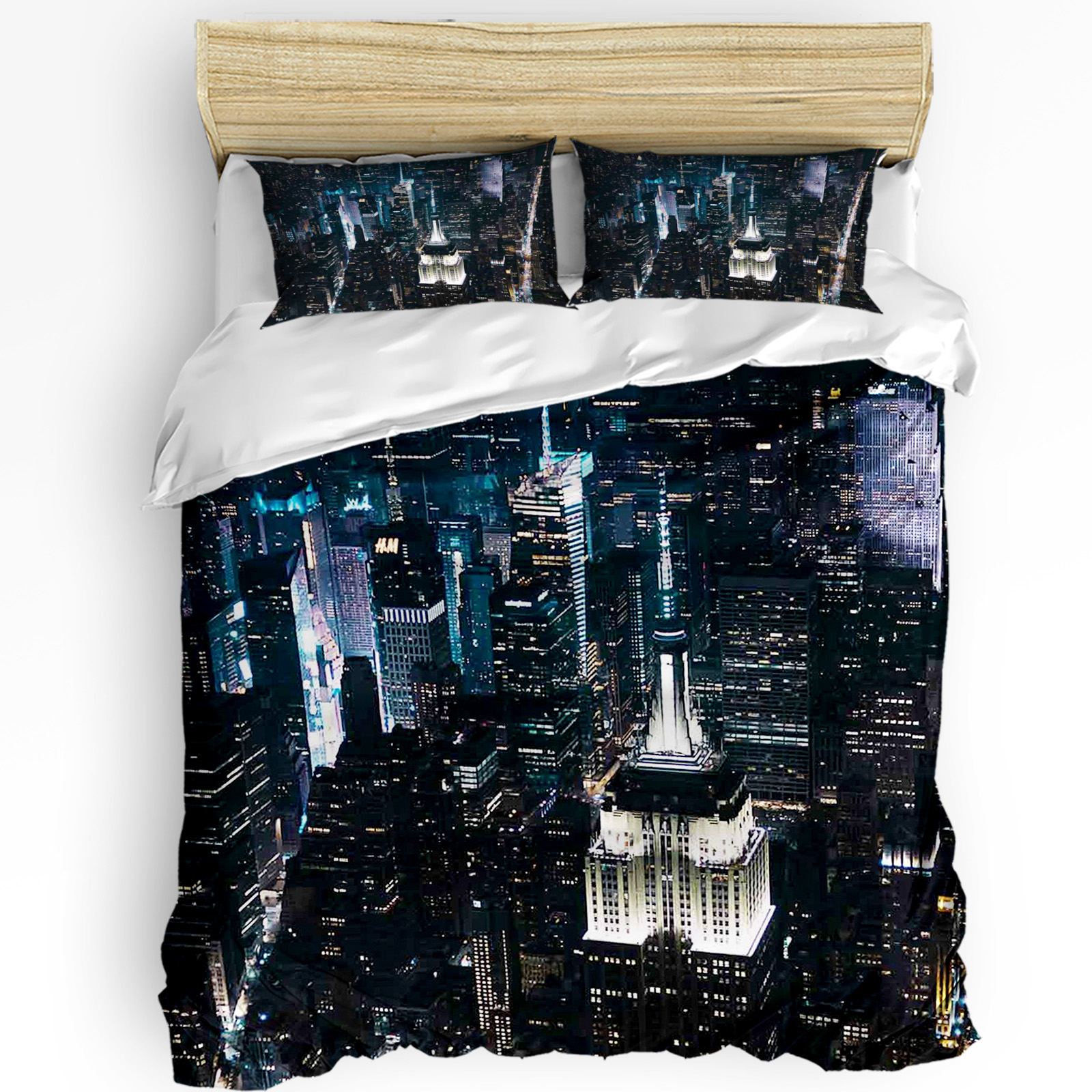 3pcs Bedding Set Grey New York - Home Textiles New York review and price