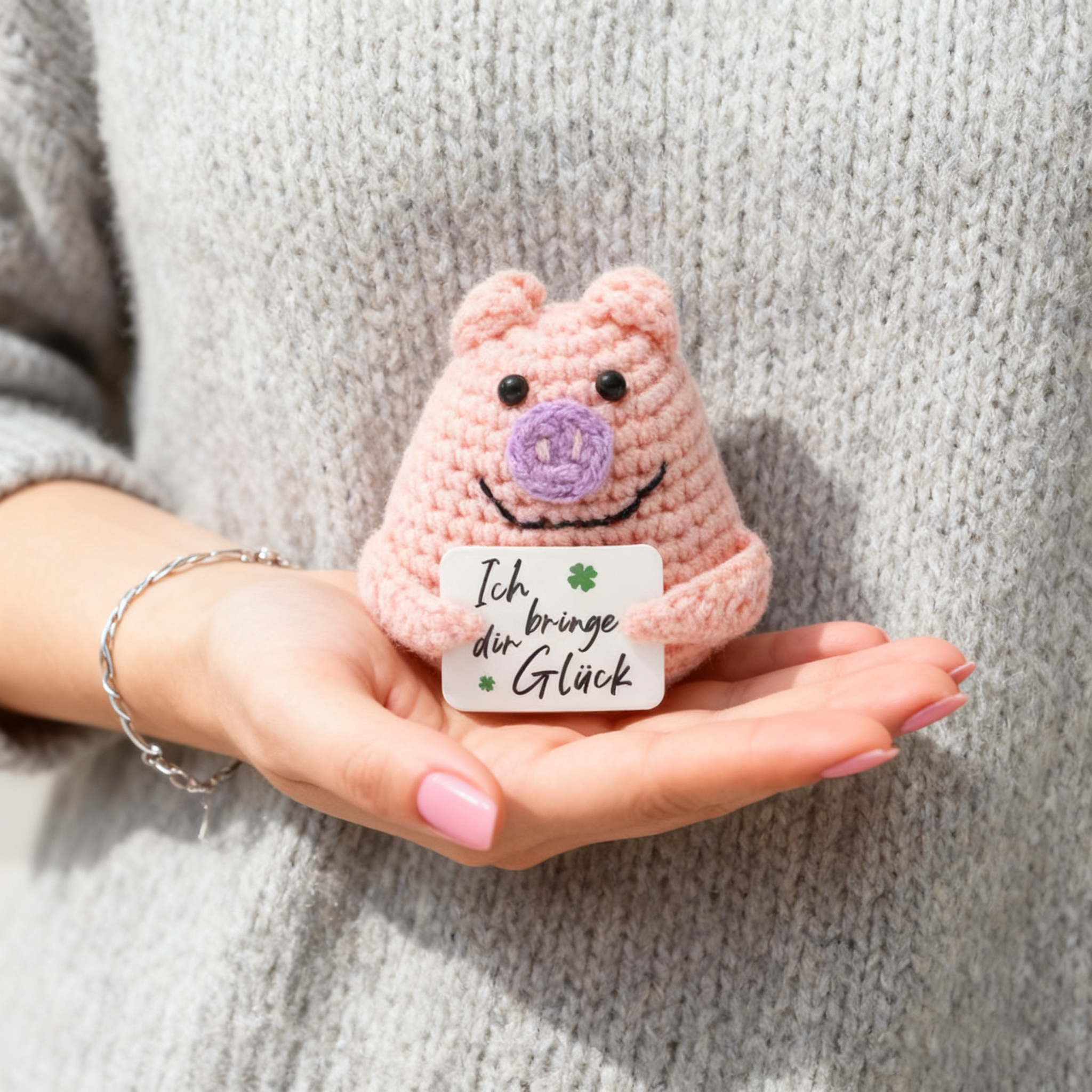 Crochet Emotional Support Pig  - Home Textiles Today review and price