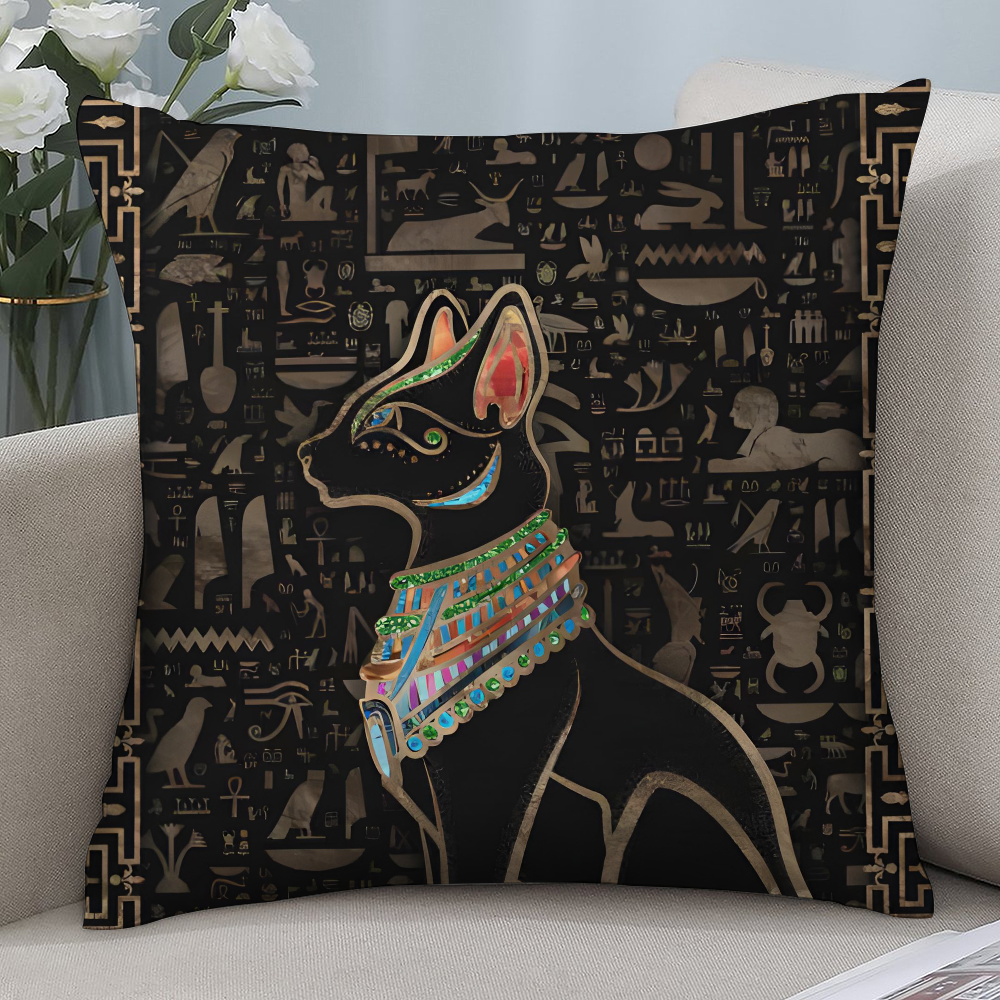 Ancient Egypt Anubis Pillow Ca - Home Textiles Egypt review and price