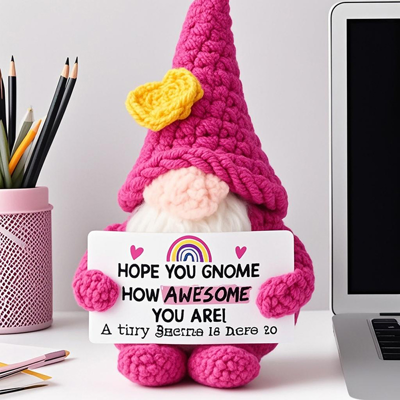 Positive Energy Crochet Gnome  - Home Textiles Today review and price