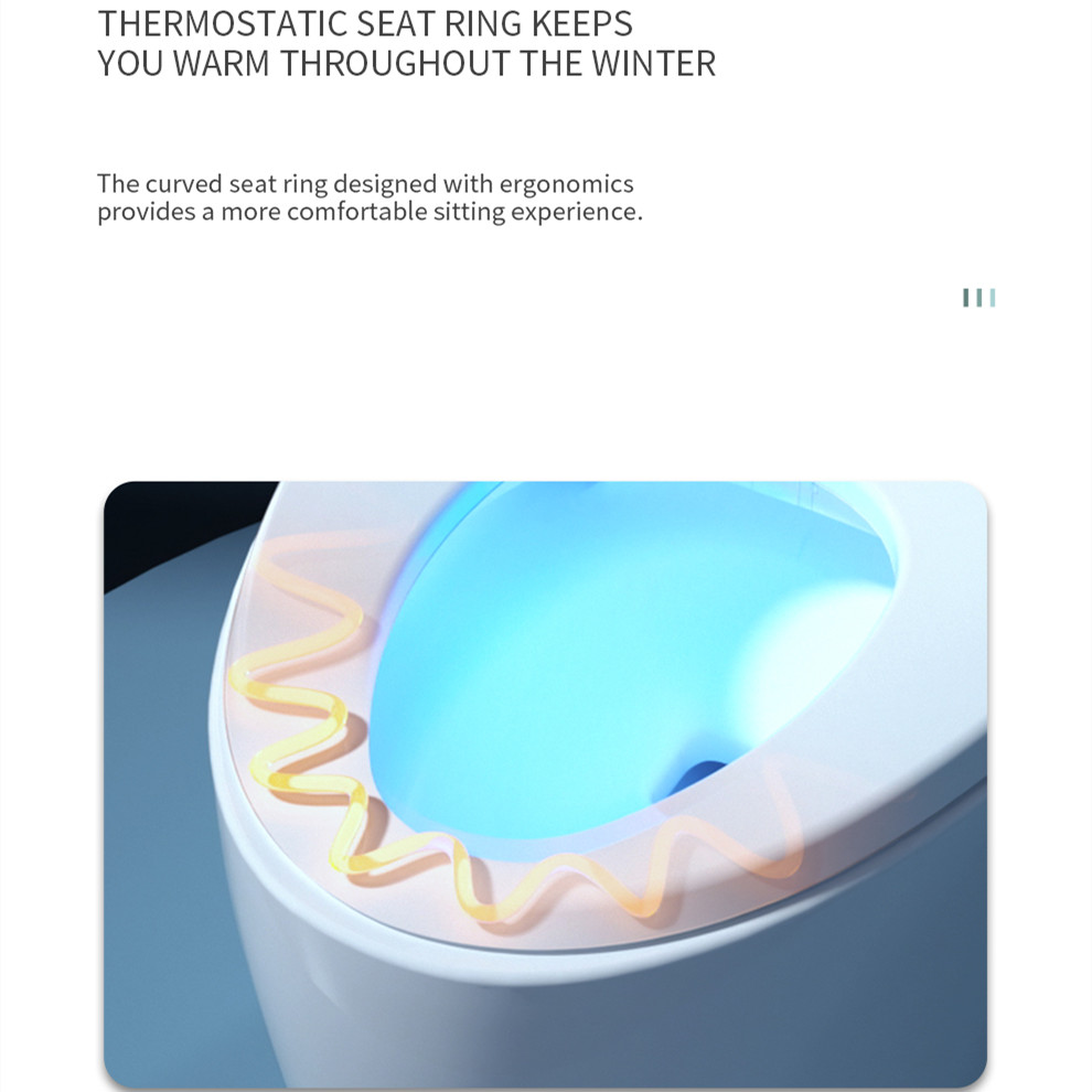 Smart Toilet-Heated Seat Dual- - P & C Home Textiles Usa review and price