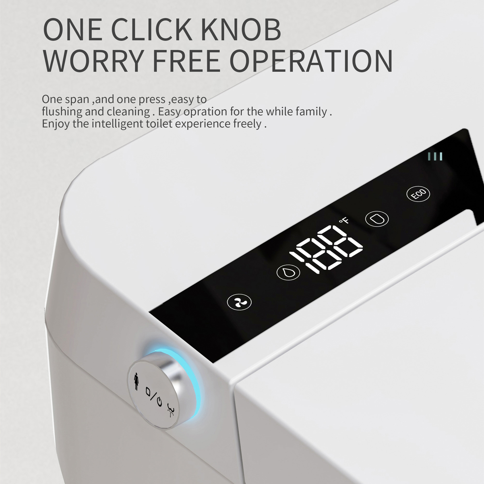 Smart Toilet-Heated Seat Dual- - P & C Home Textiles Usa review and price