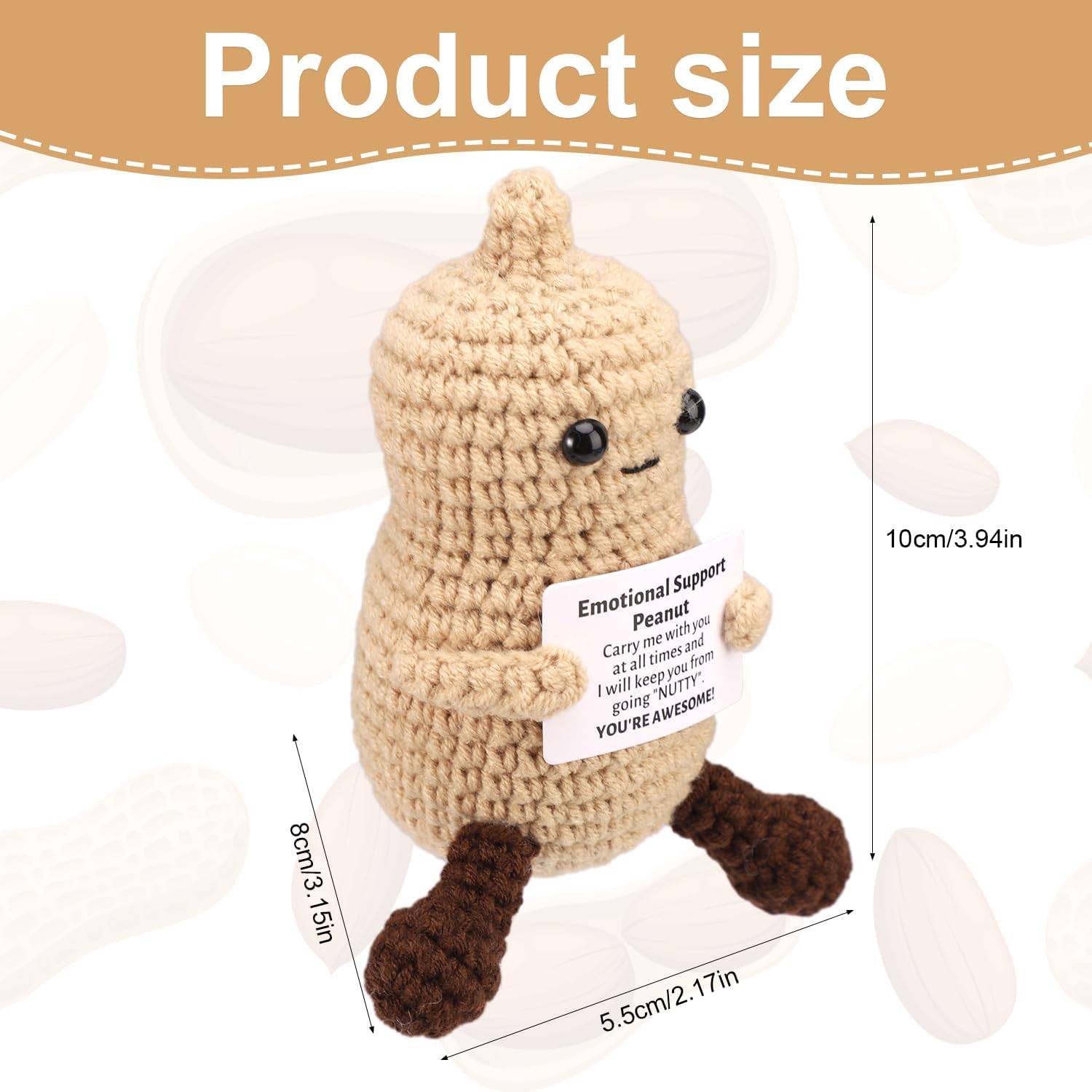 Funny Crochet Peanut Handmade  - Home Textiles Today review and price
