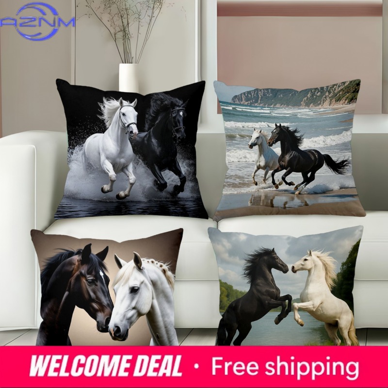 Horse Patterned Cushion Covers - Home Textiles Images review and price