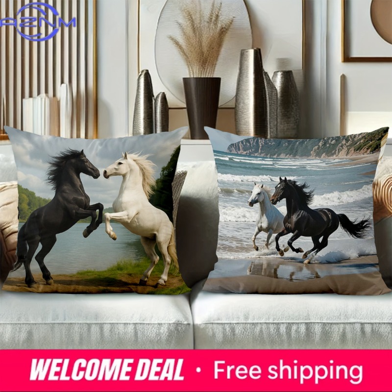 Horse Patterned Cushion Covers - Home Textiles Images review and price